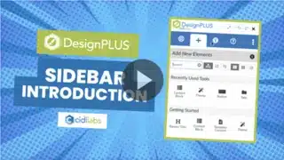 DesignPLUS Sidebar Training Opening Screen