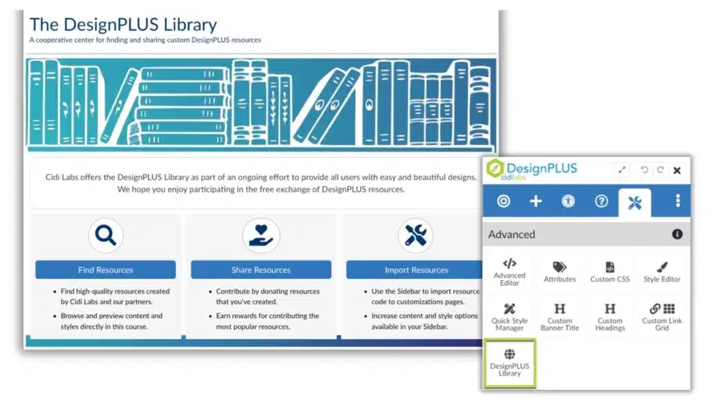 DesignPLUS Library screenshot