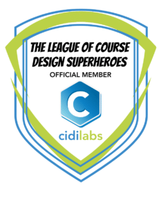 The League of Course Design Superheroes Official Member