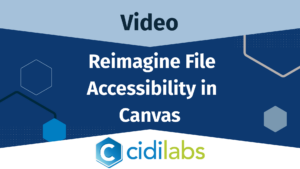 Reimagine File Accessibility in Canvas