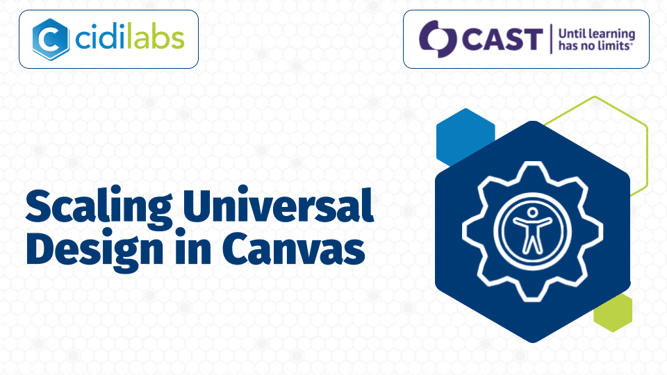 Scaling Universal Design in Canvas Webinar
