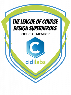 The League of Course Design Superheroes Official Member